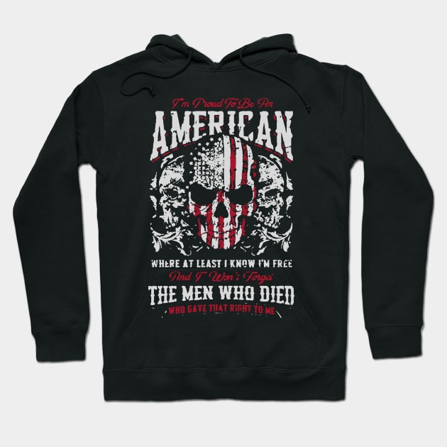 Proud To Be An American Hoodie by babettenoella